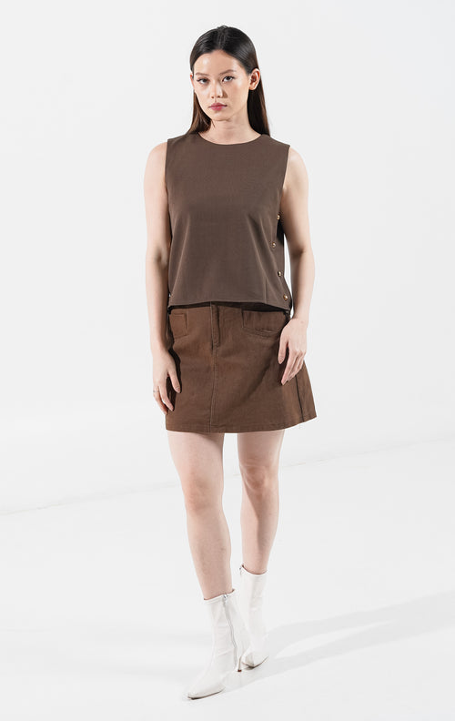 Yukha Top Brown