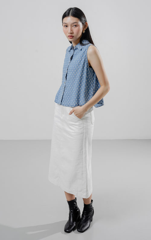 Pinata Vest Top Blue