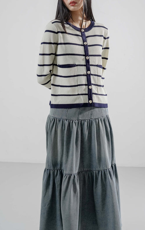 Nikita Top Ivory Striped