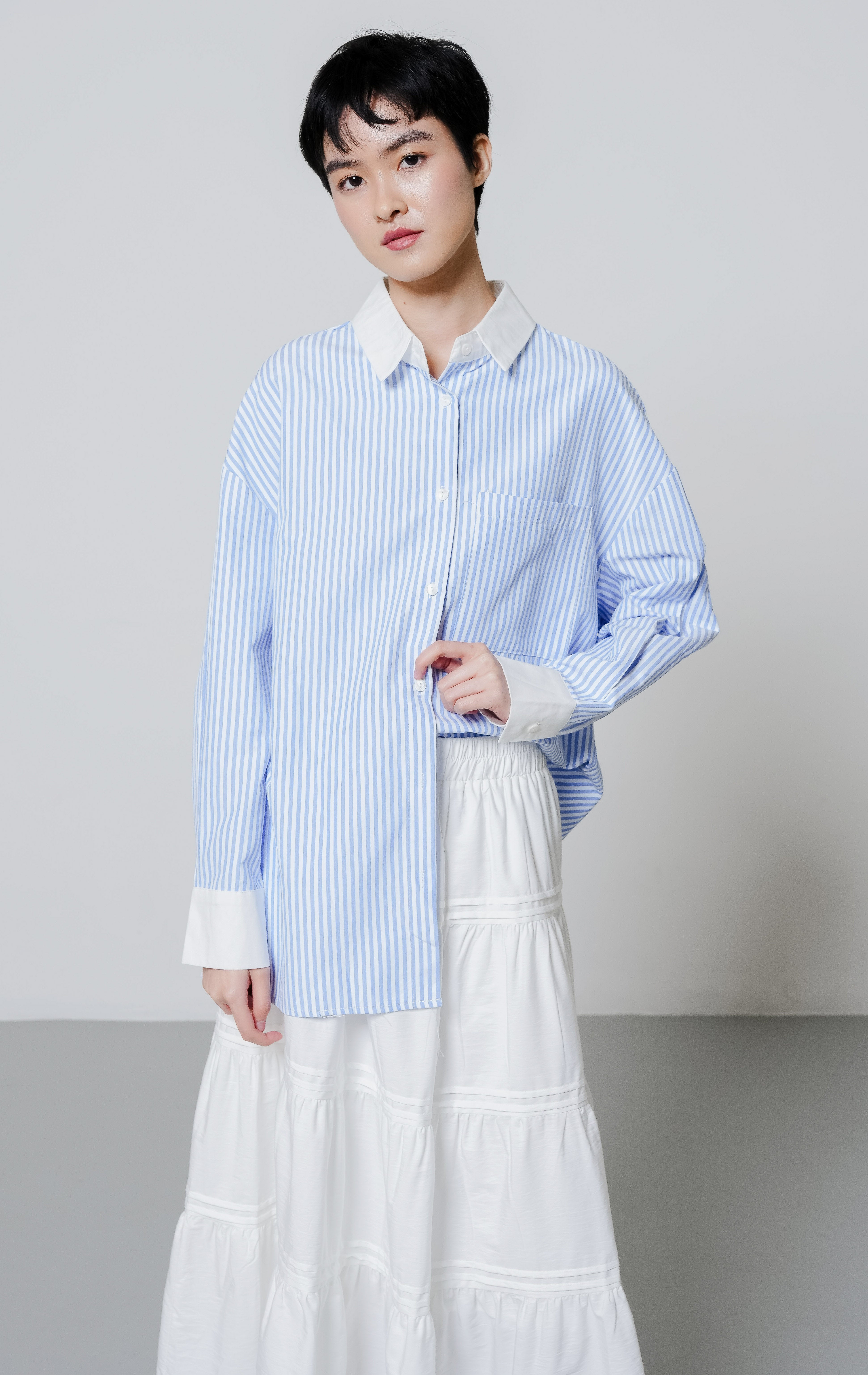 Brena Top Blue Striped