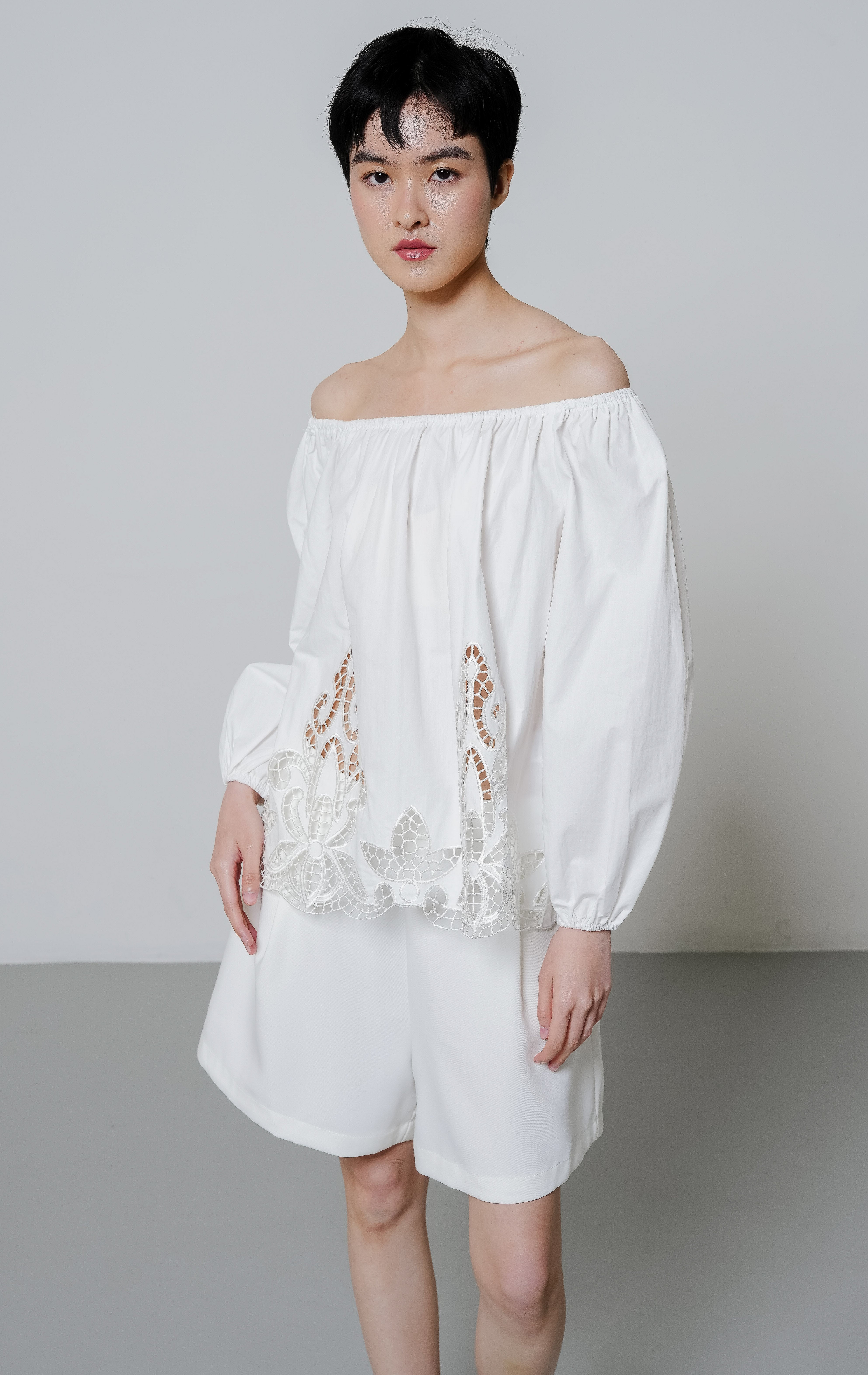 Carla Top White