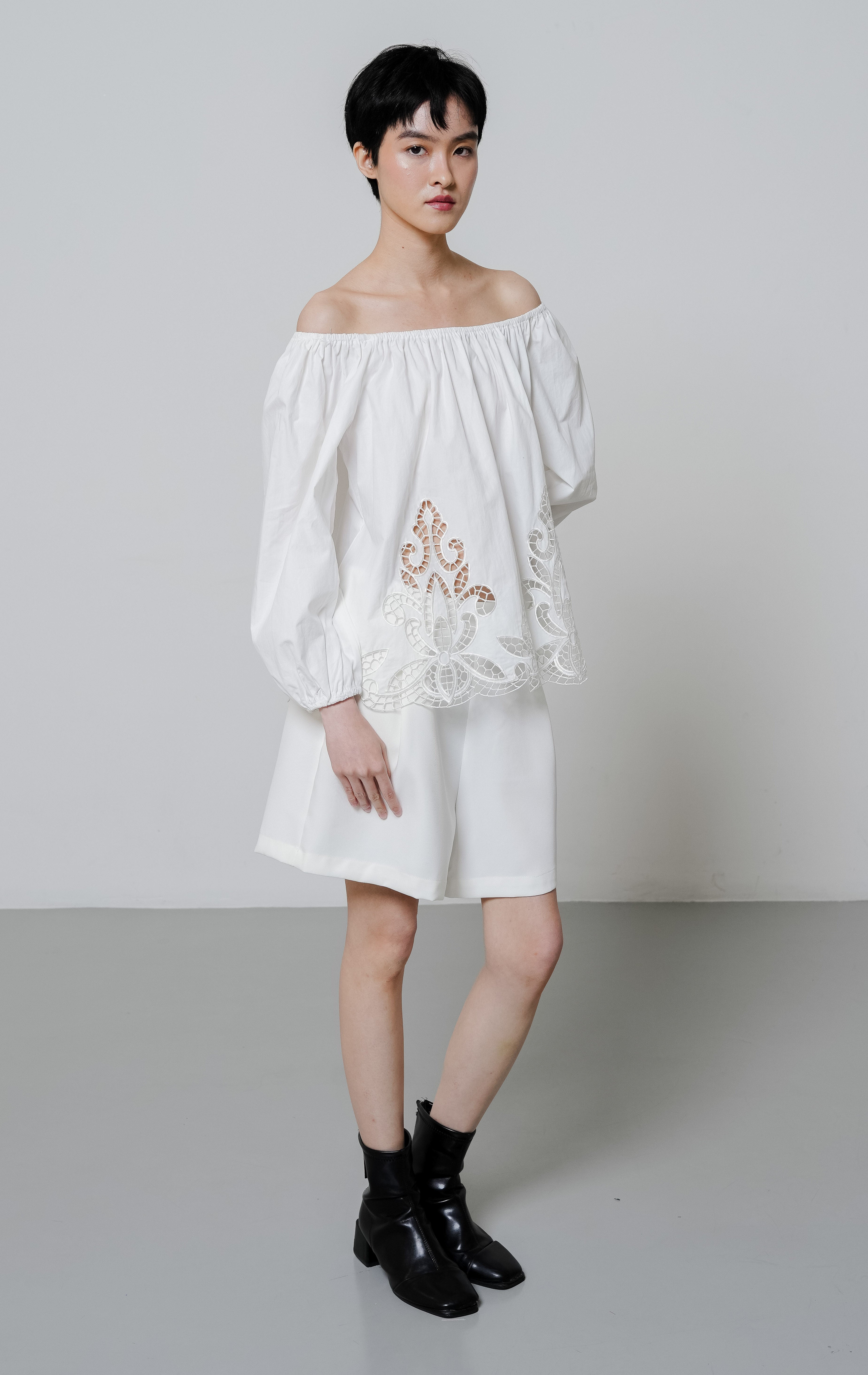 Carla Top White