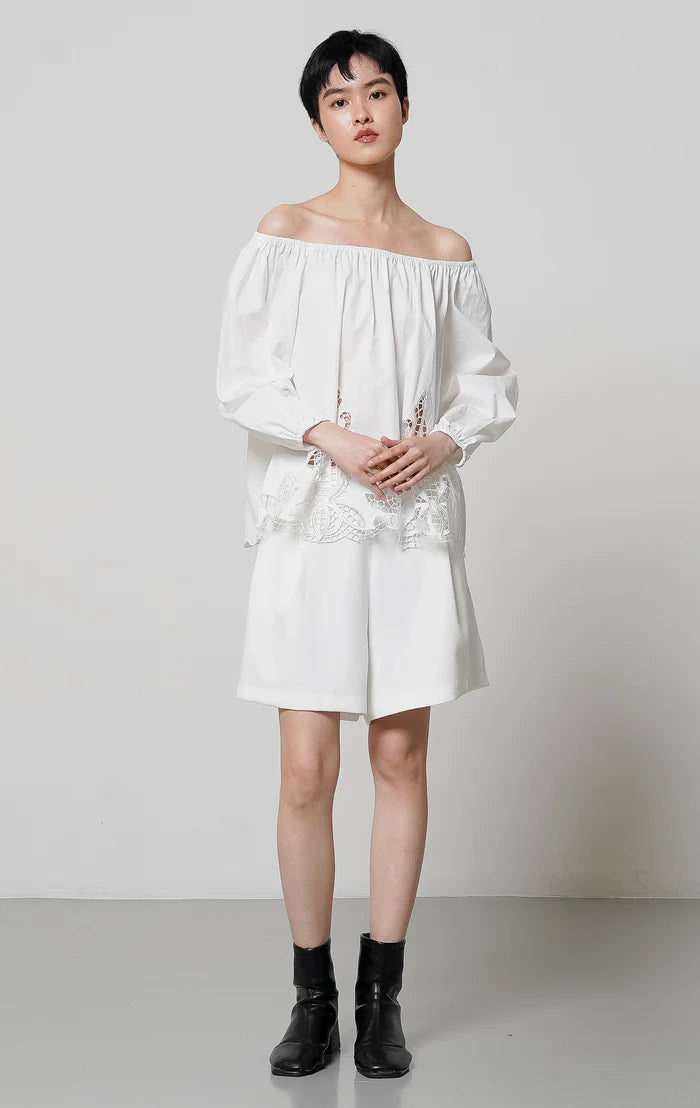 Carla Top White