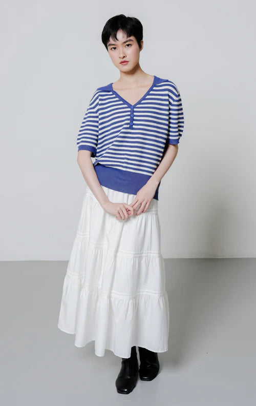 Anaya Knit Top Blue