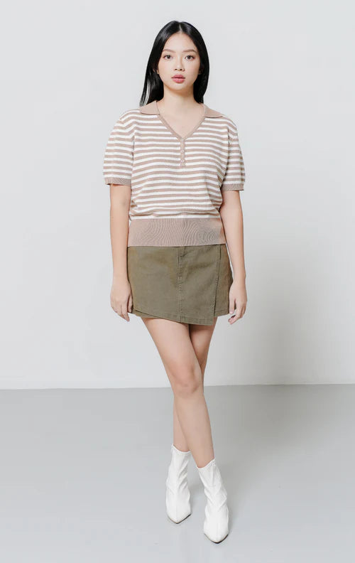 Anaya Knit Top Brown