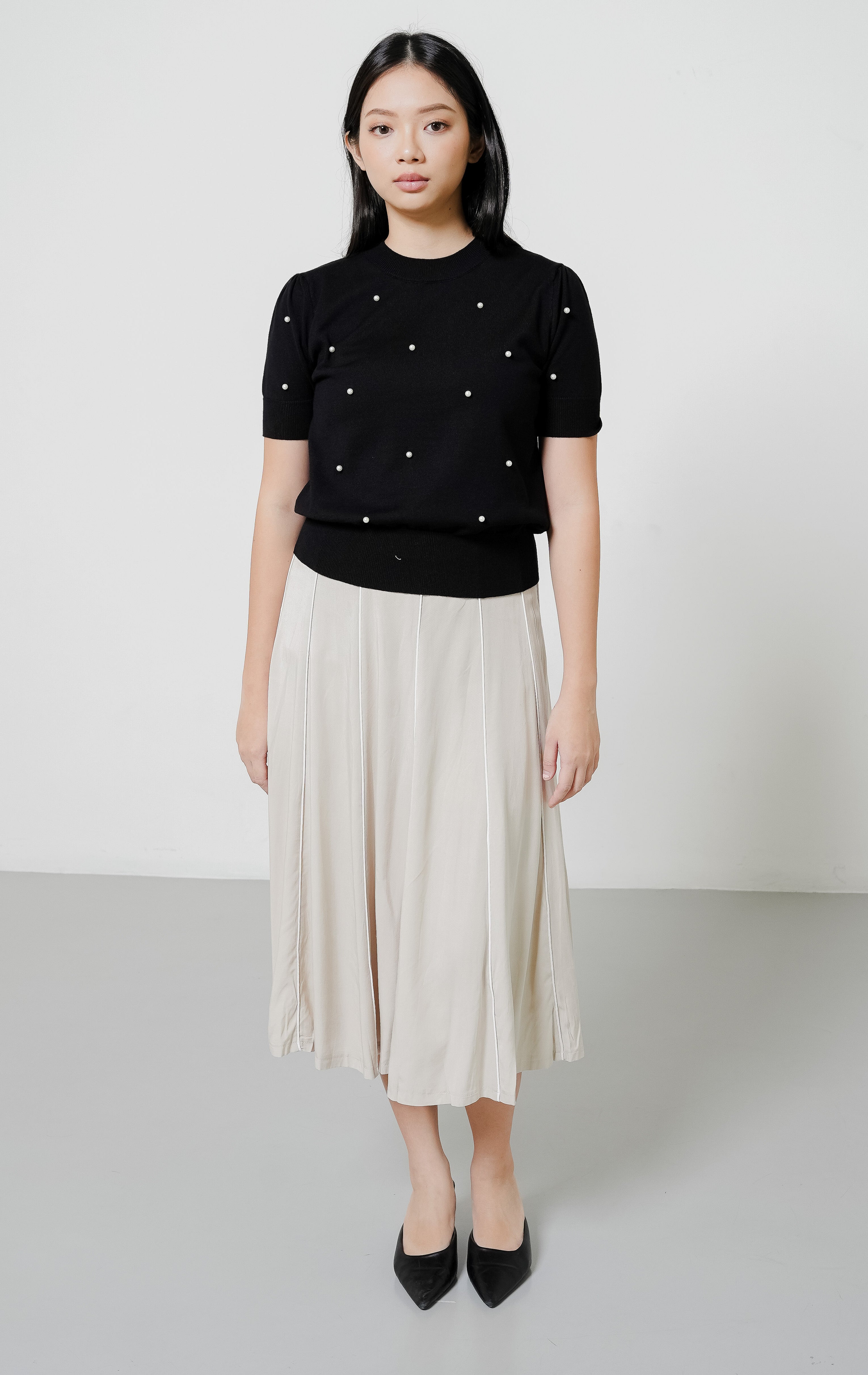 Polina Knit Top Black