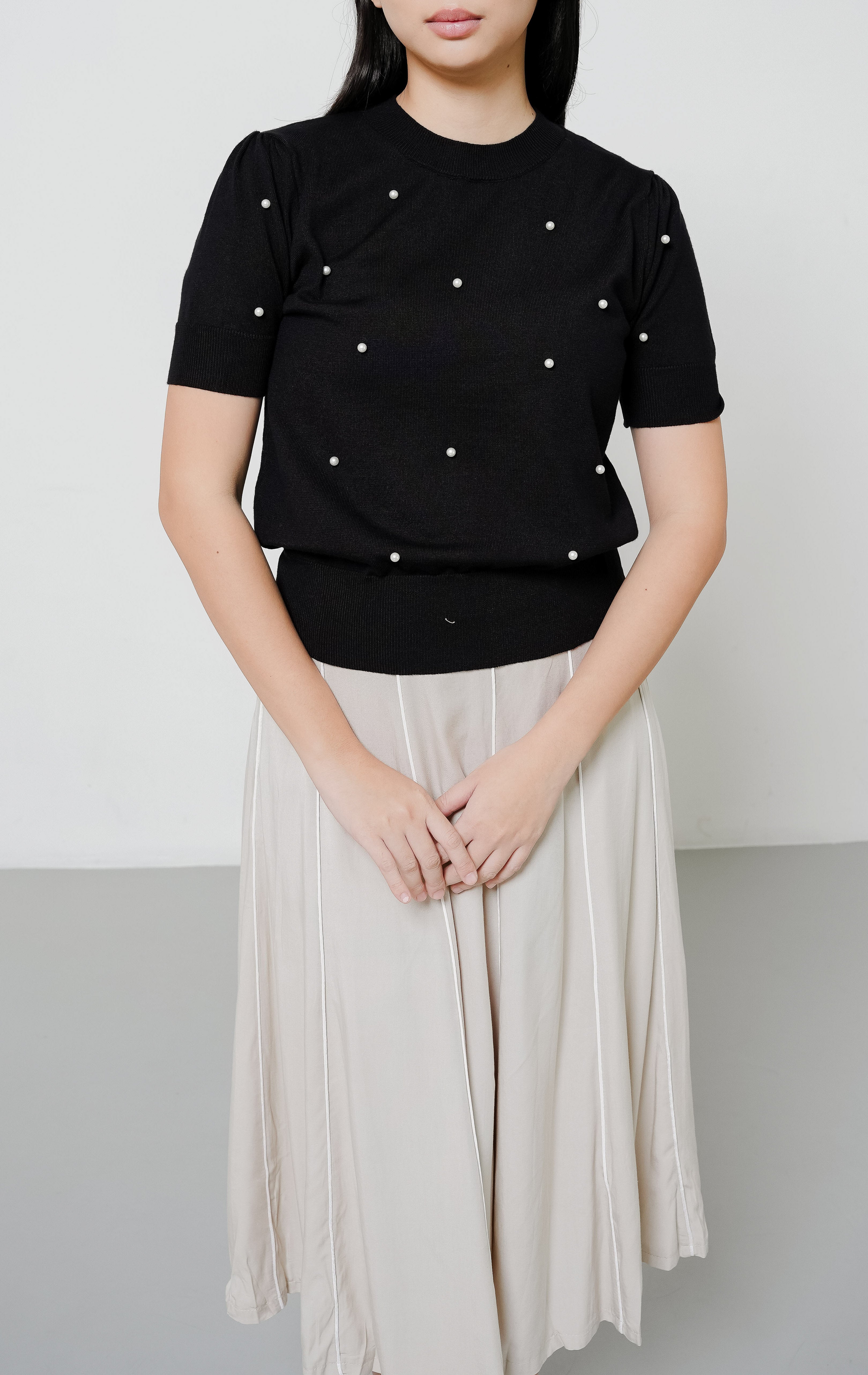 Polina Knit Top Black