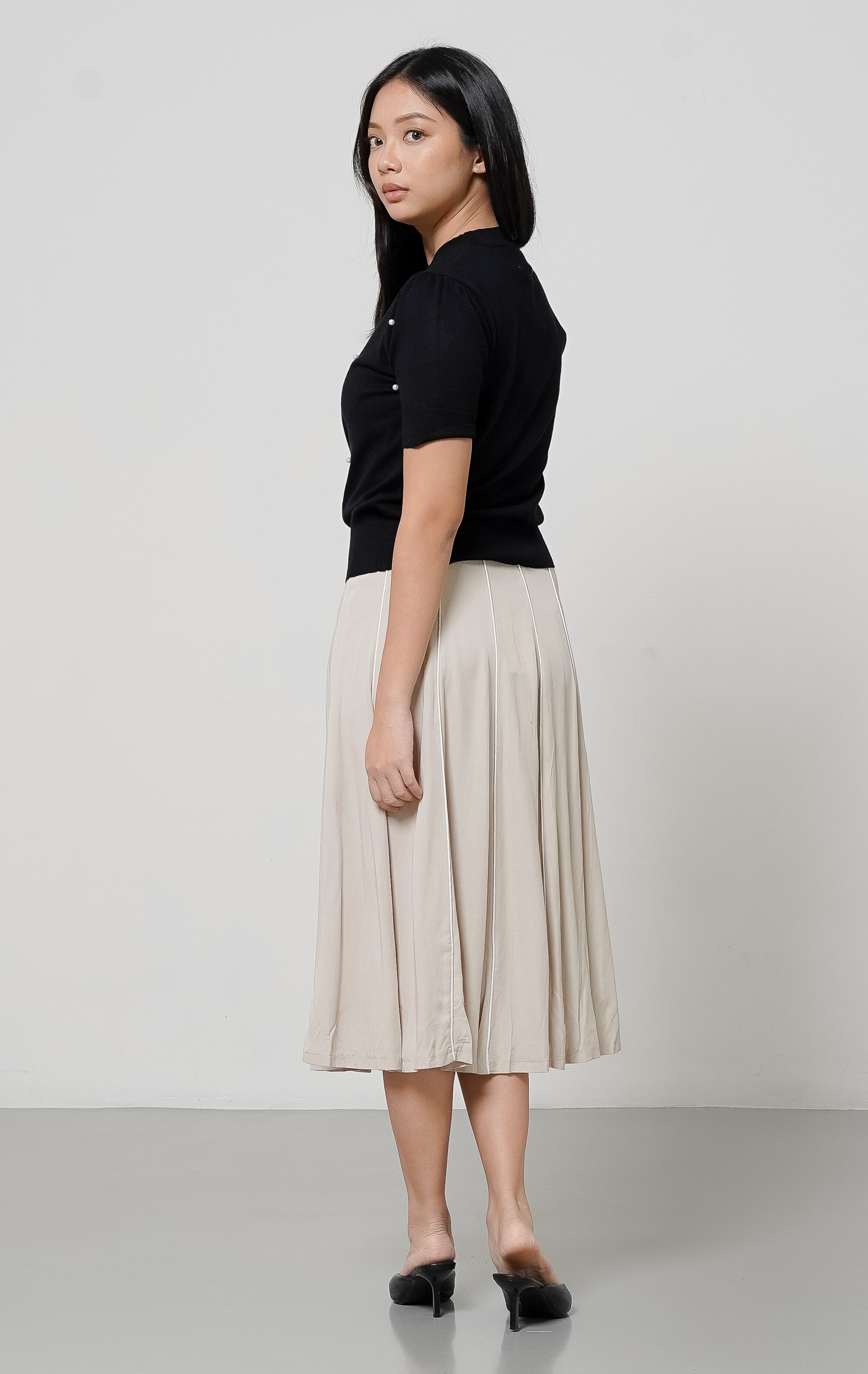 Polina Knit Top Black
