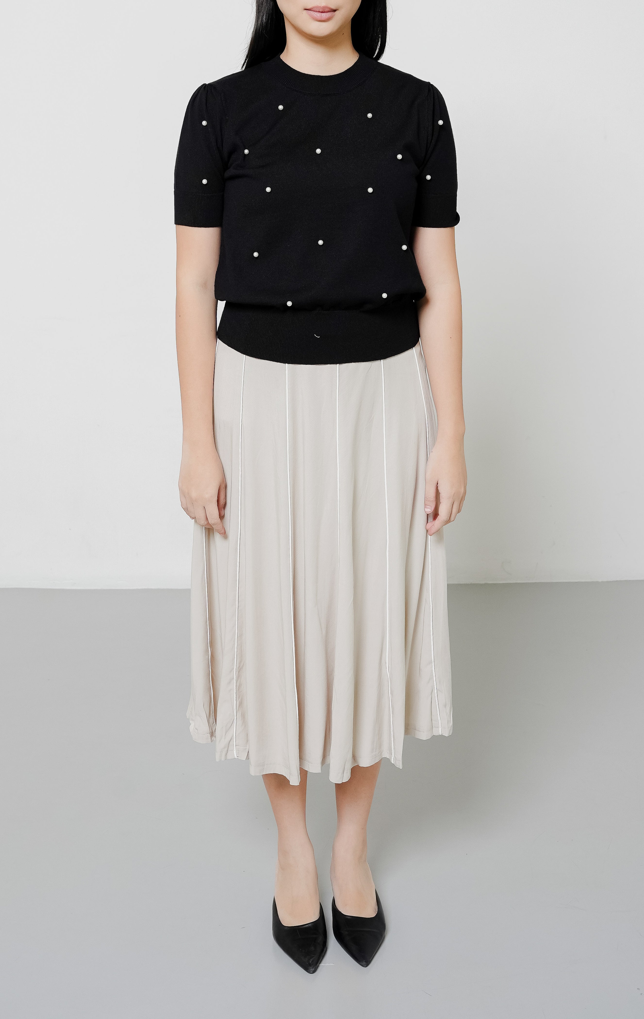 Polina Knit Top Black