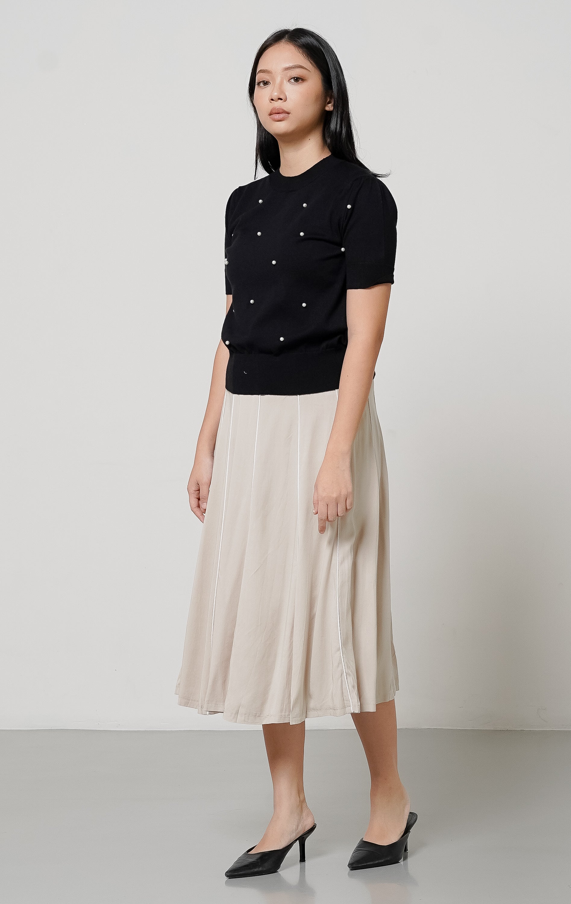 Polina Knit Top Black