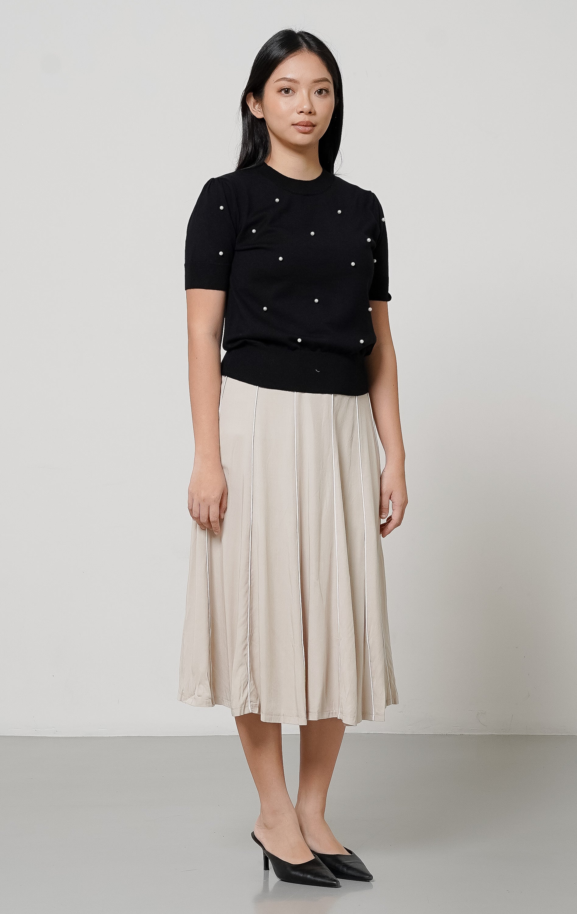 Polina Knit Top Black