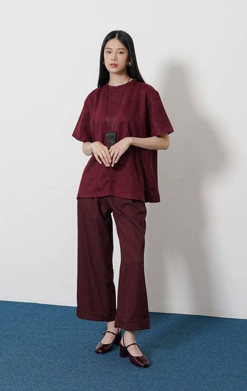 Calliodra Top Maroon