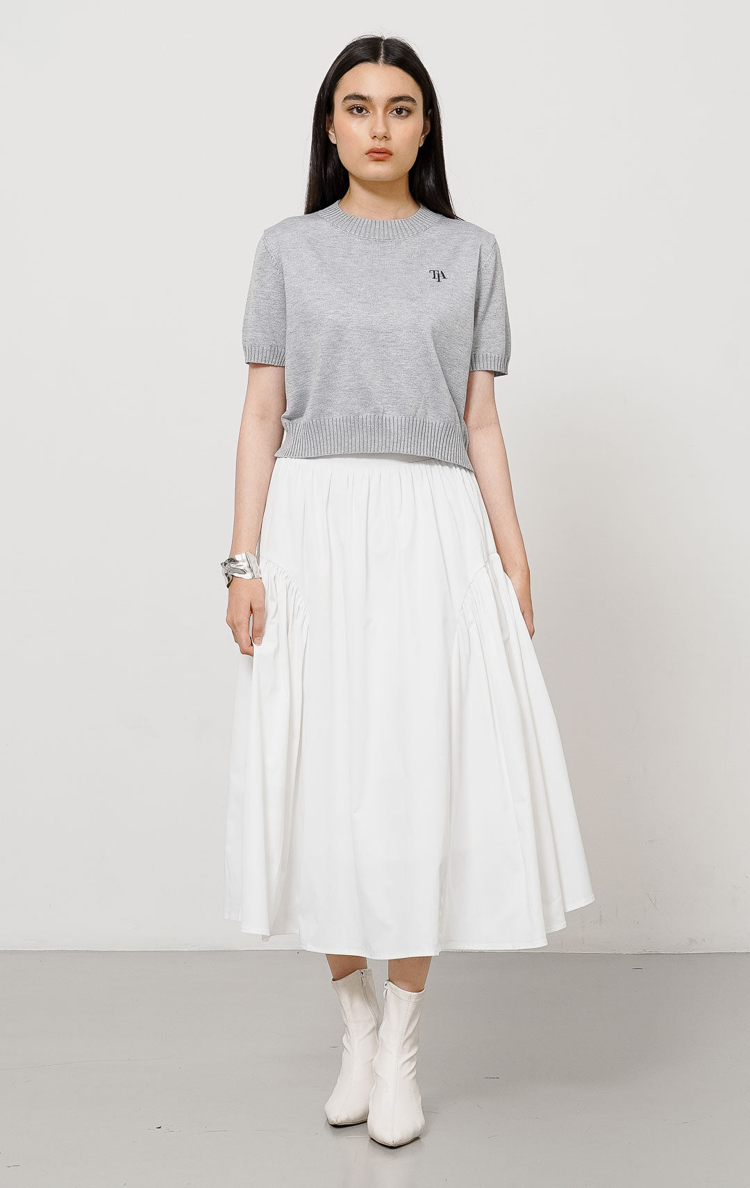 TIA Knit Top Grey