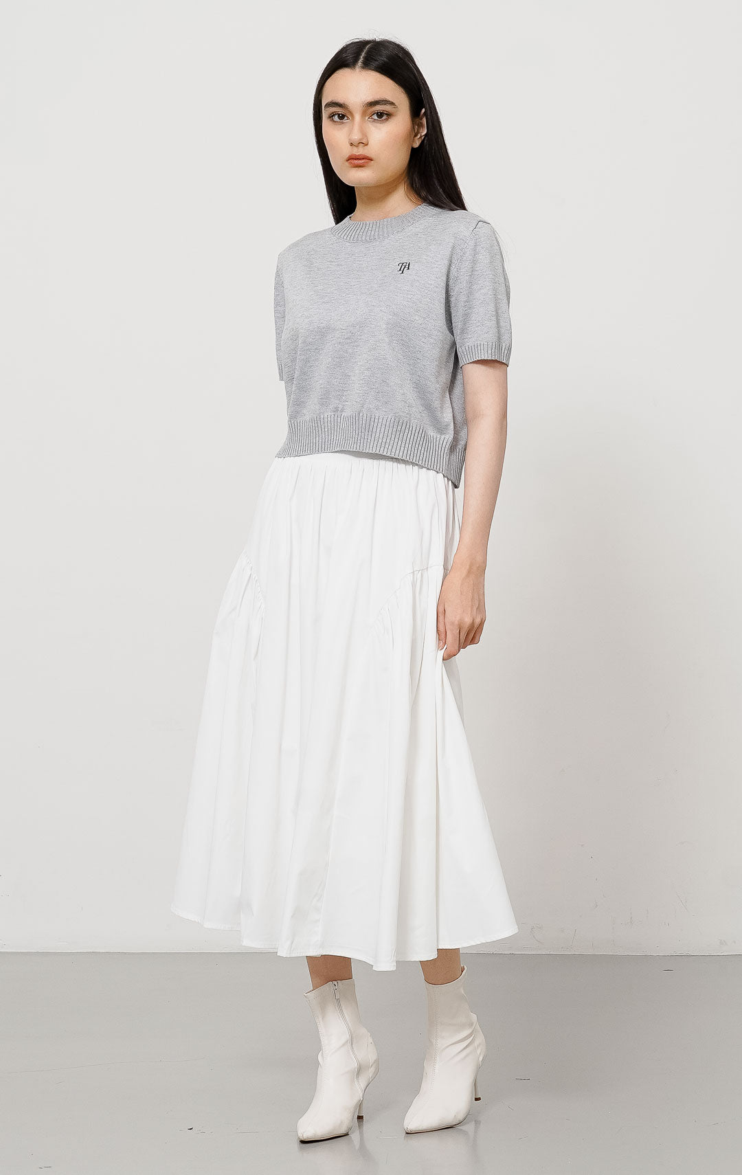 TIA Knit Top Grey