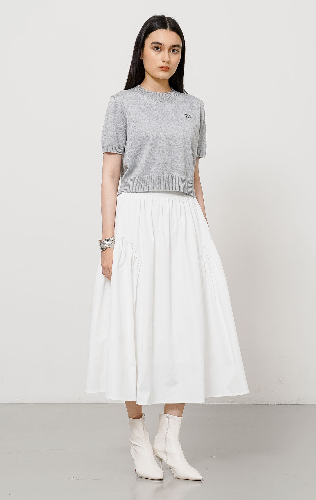 TIA Knit Top Grey