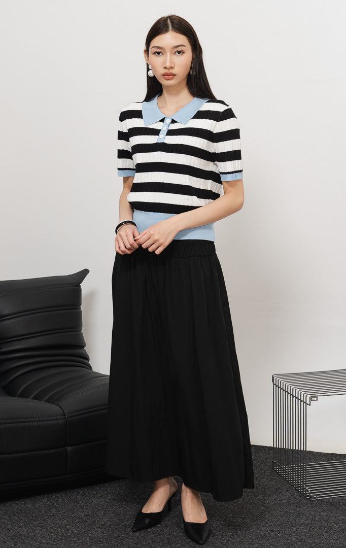 Willin Top Black Striped
