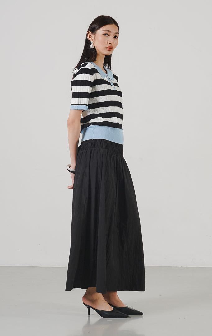 Willin Top Black Striped