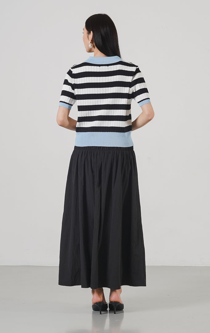 Willin Top Black Striped