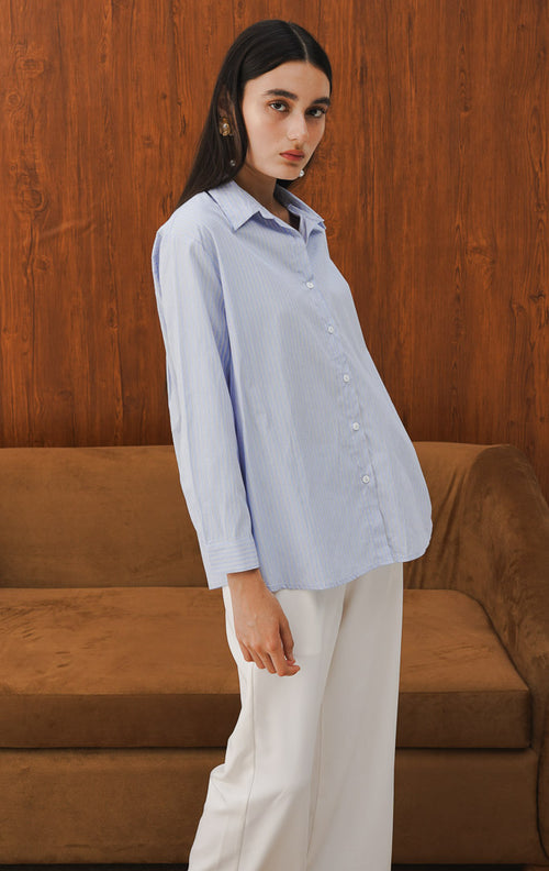 Diane Top Blue
