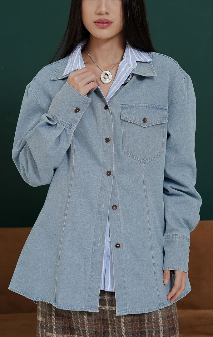 Abigail Top Light Denim