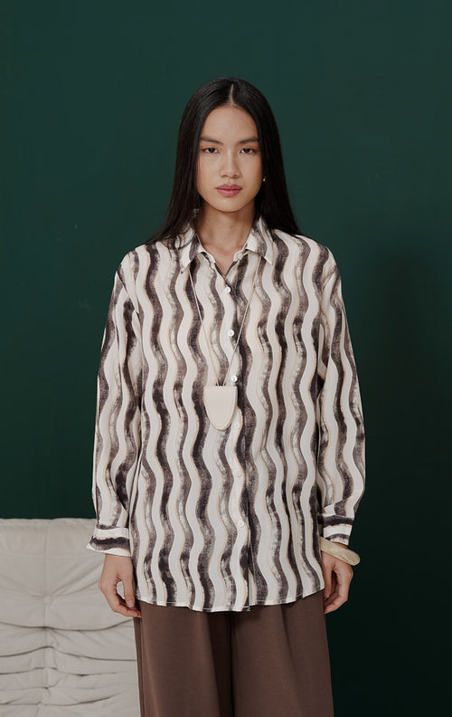 Khelani Top Brown