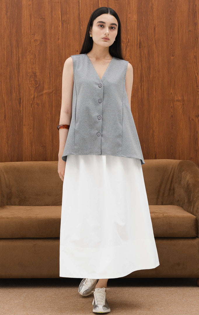 Elvira Vest Grey