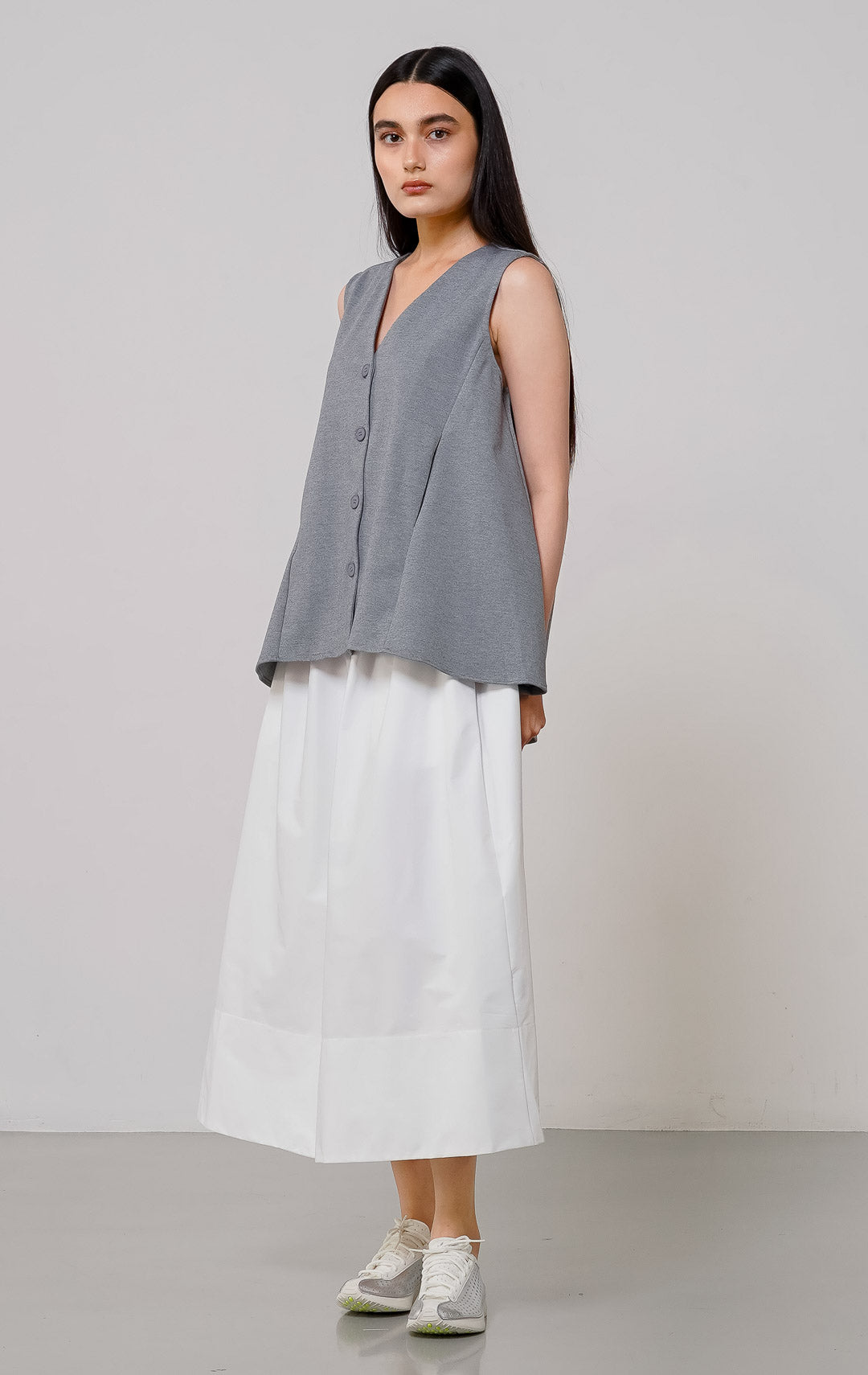 Elvira Vest Grey