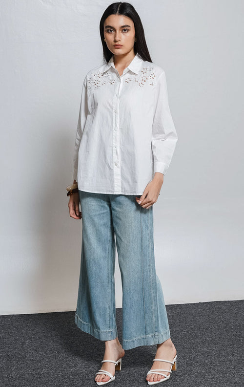 Carly Top White