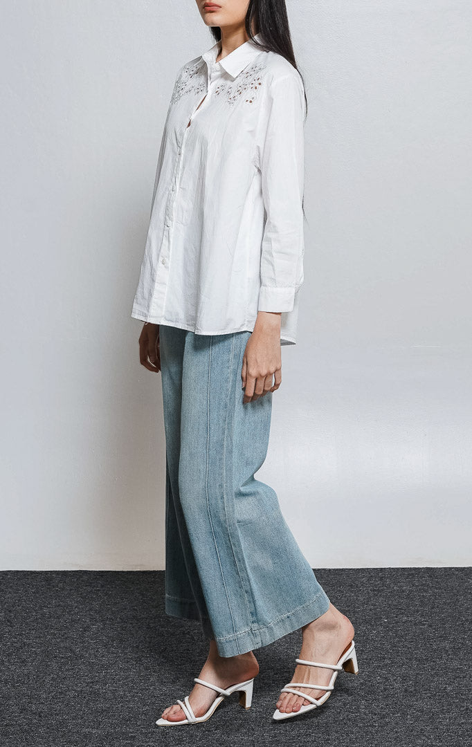 Carly Top White