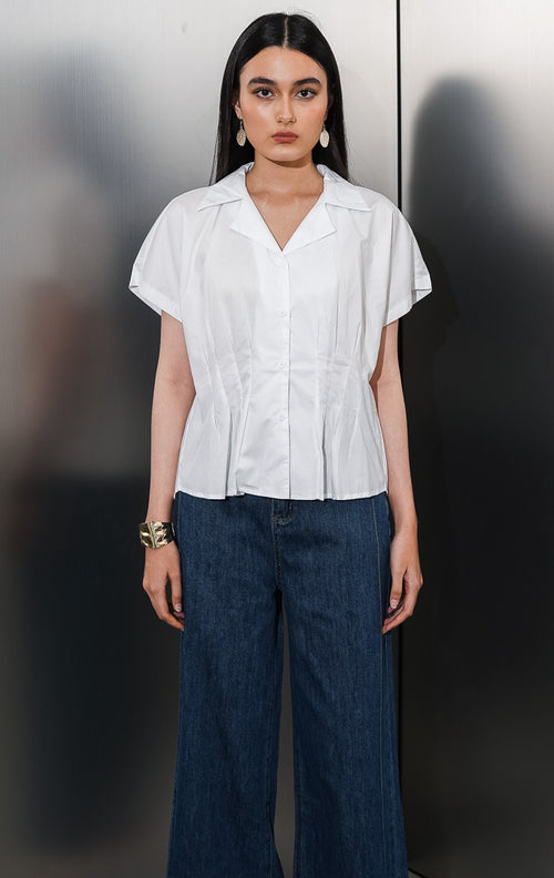 Faye Top White