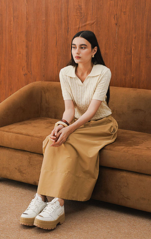 June Top Ivory