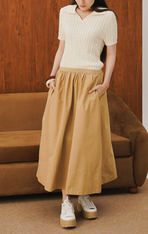 June Top Ivory