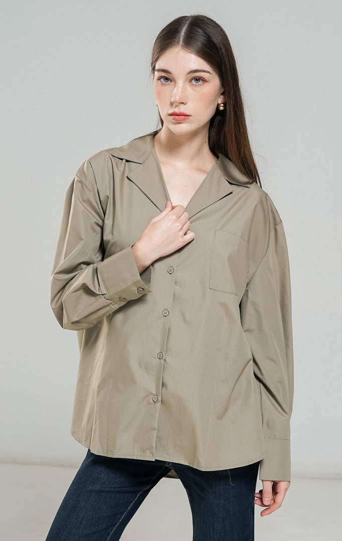 Gege Top Dark Olive