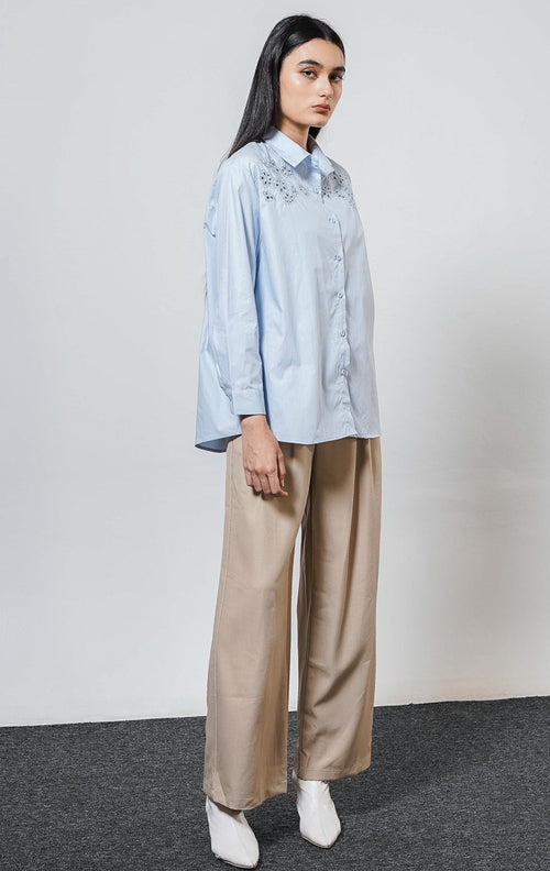 Carly Top Blue