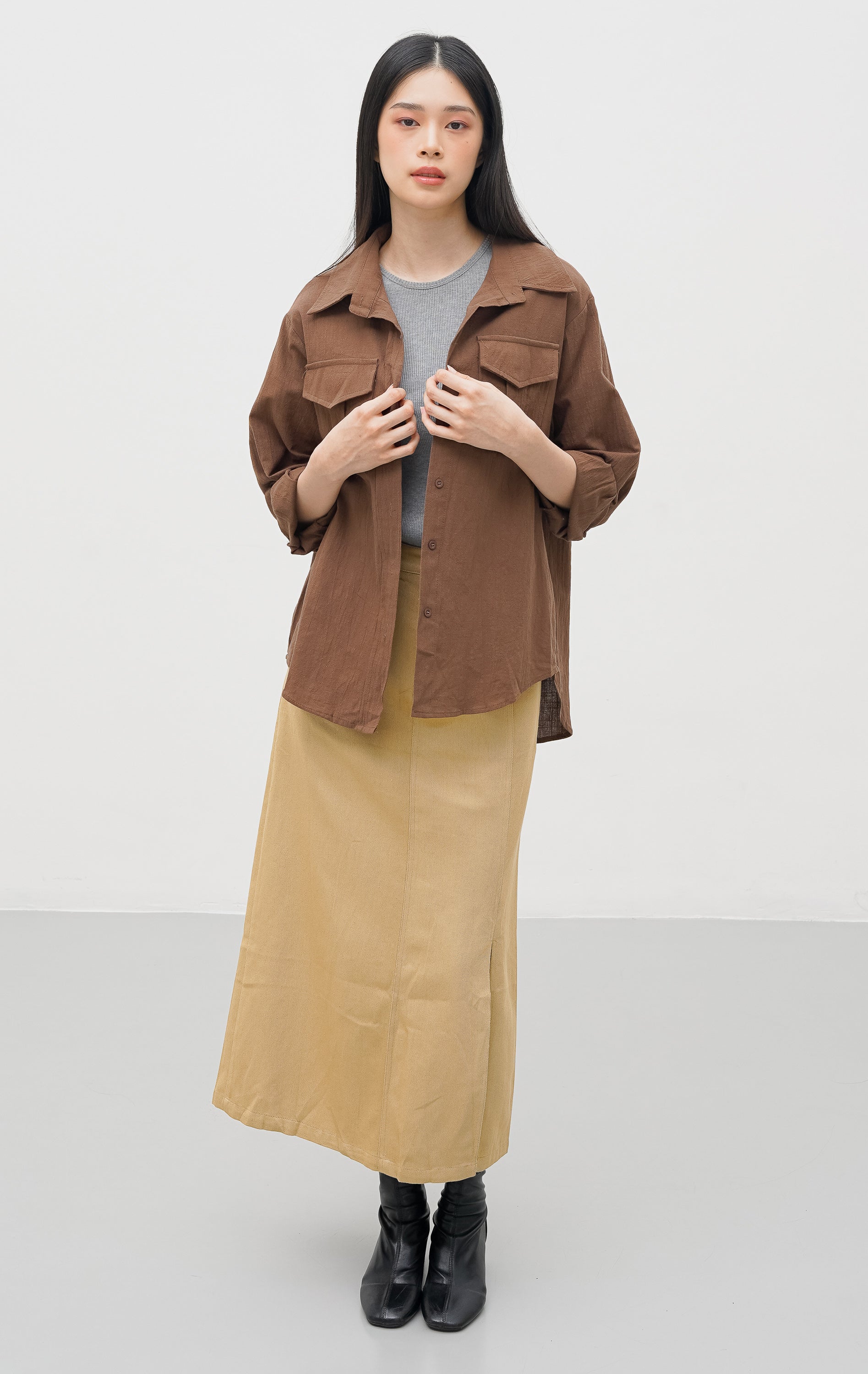Linda Top Dark Brown