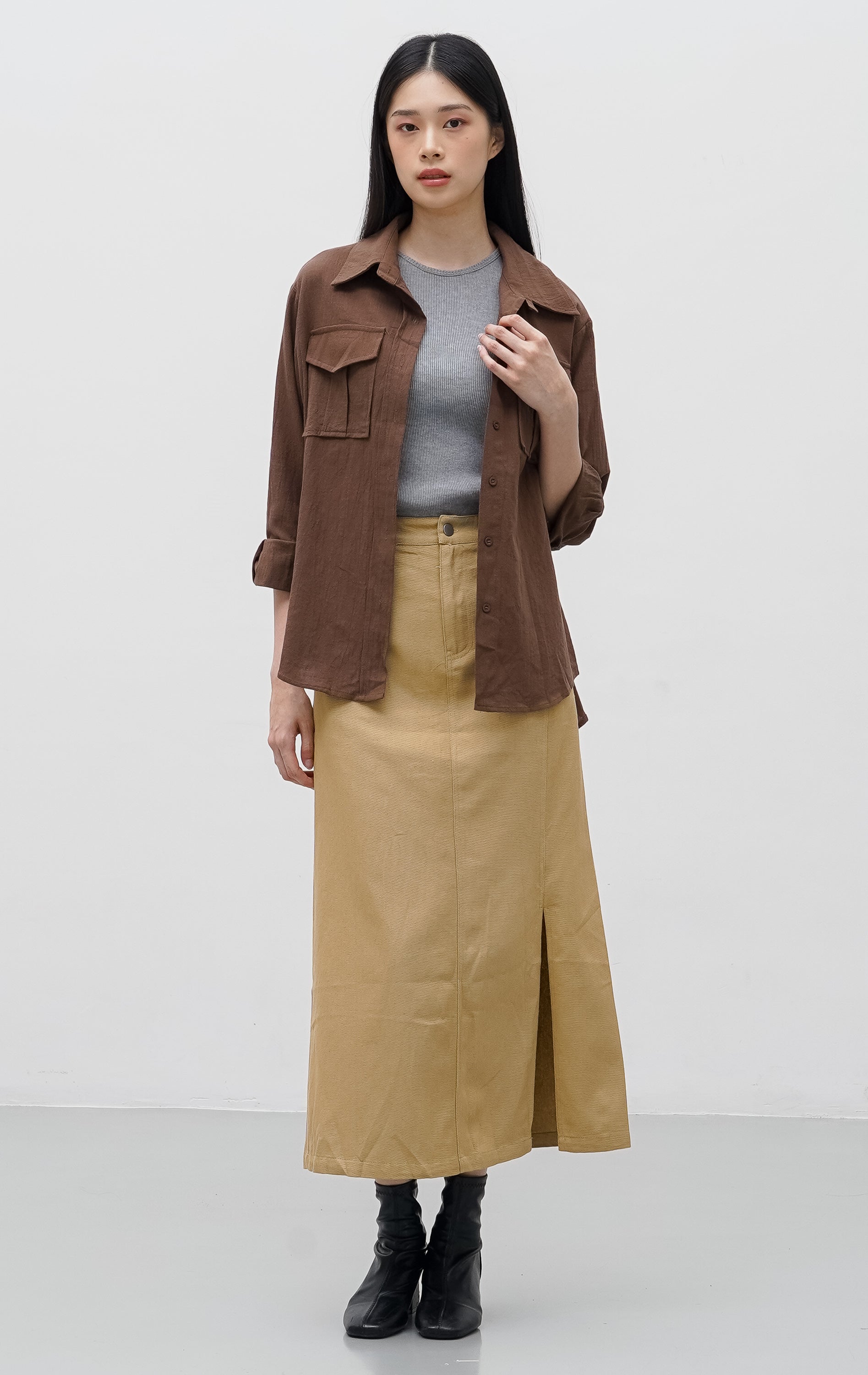 Linda Top Dark Brown