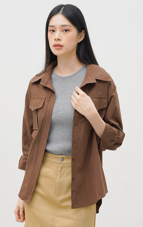 Linda Top Dark Brown