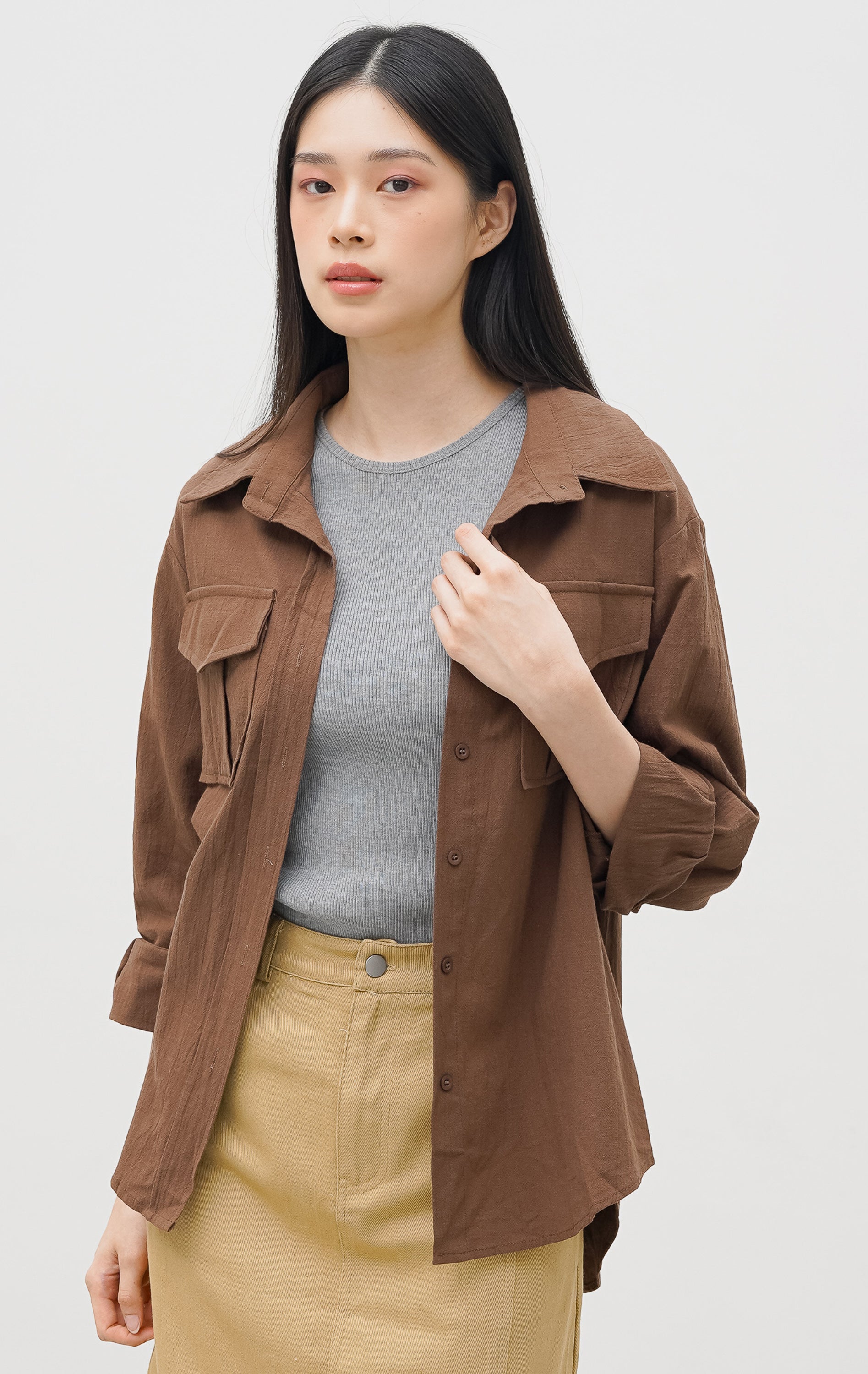 Linda Top Dark Brown
