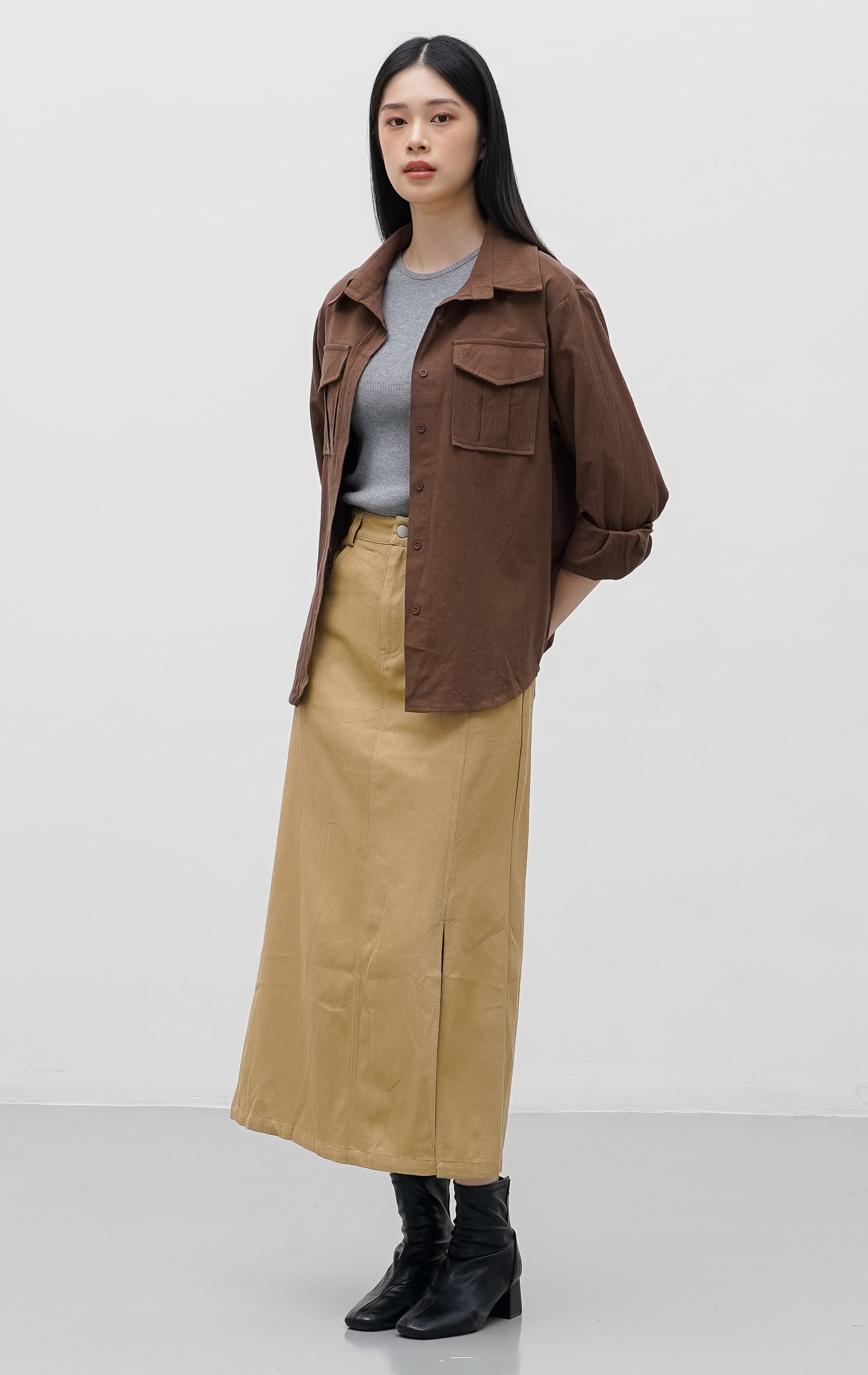 Linda Top Dark Brown
