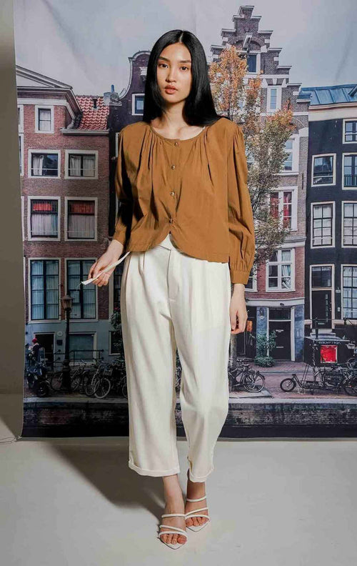 Caroli Top Brown