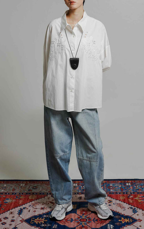Melinda Top White