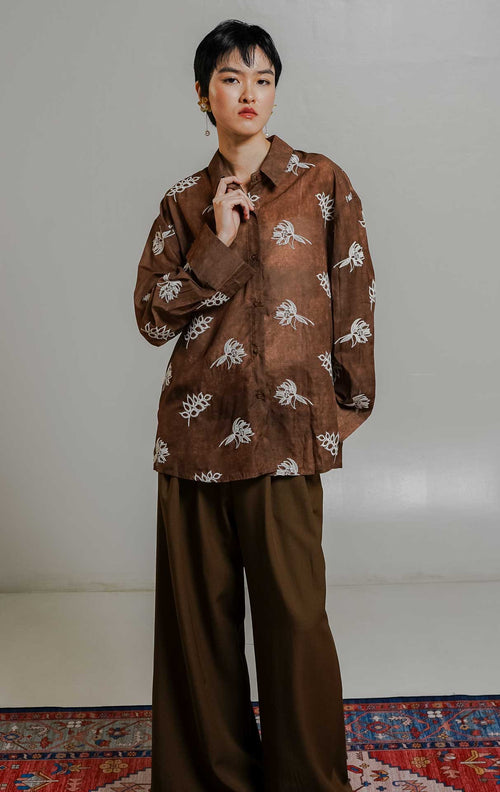 Suri Top Brown
