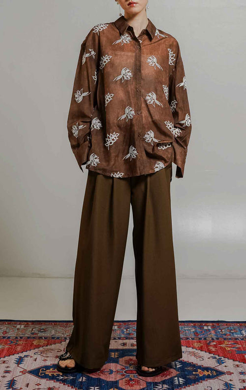 Suri Top Brown