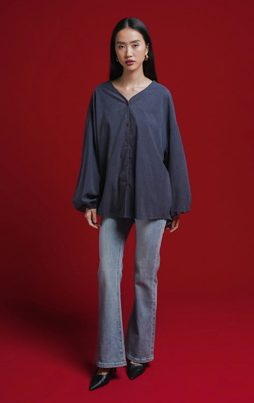 Karen Top Dark Grey