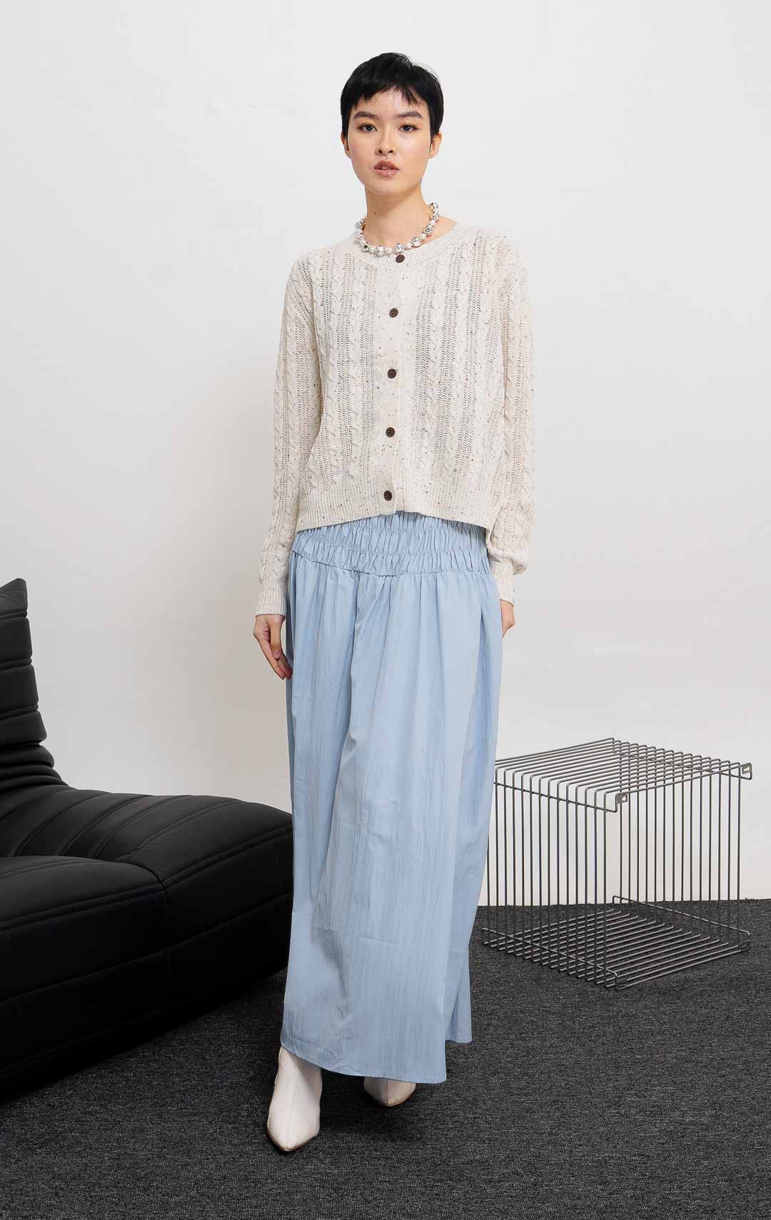 Hazel Cardigan White