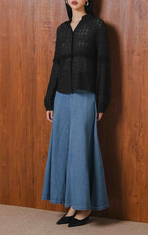 Ziona Top Black