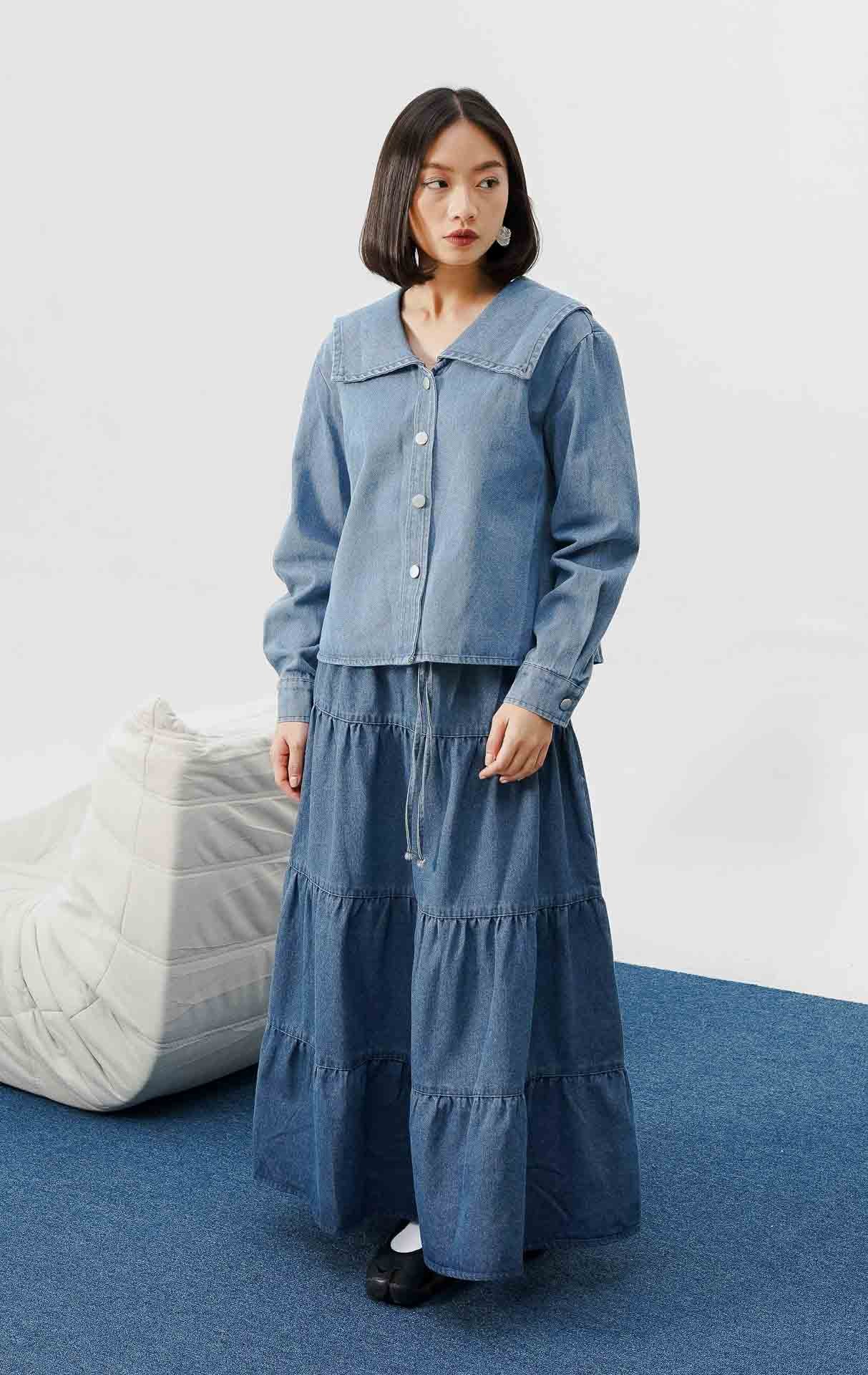 Anora Top Denim