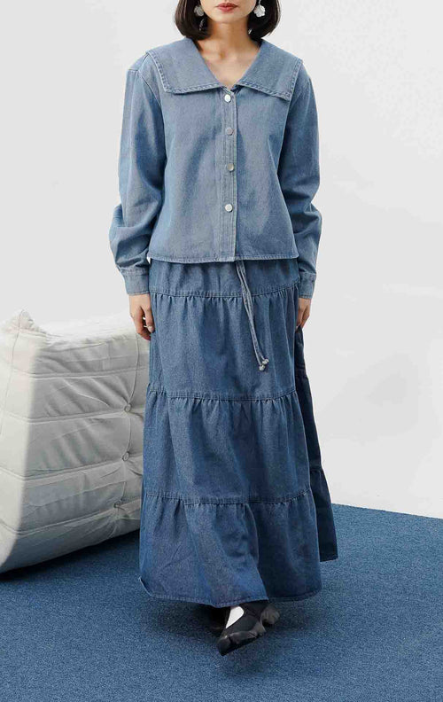 Anora Top Denim