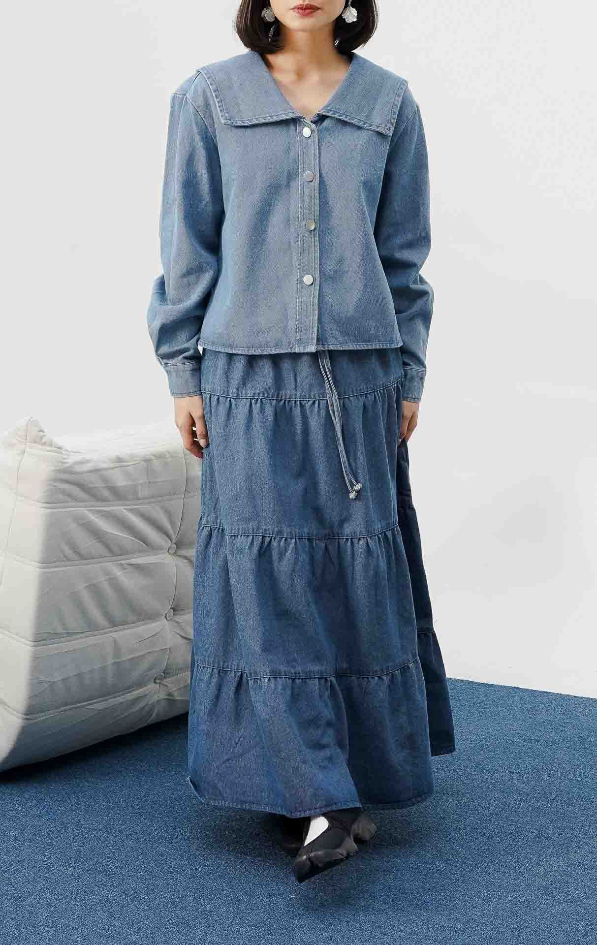 Anora Top Denim