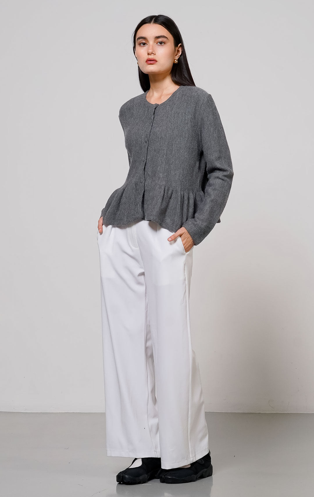 Pola Cardigan Grey